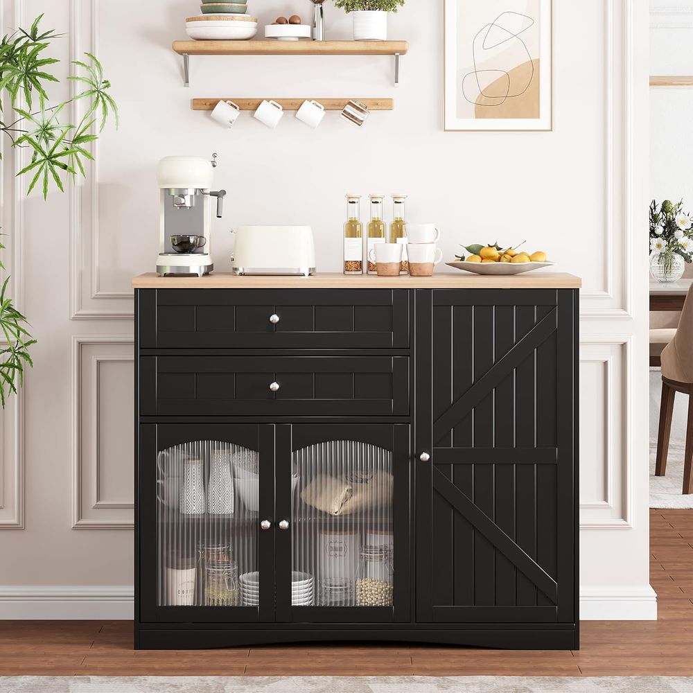 Adjustable Shelf Sideboard, 43 - Home Bar Shelf review and price