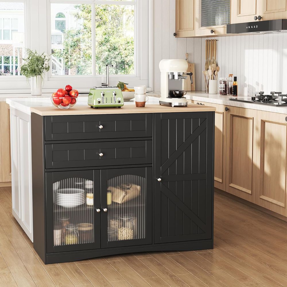 Adjustable Shelf Sideboard, 43 - Home Bar Shelf review and price