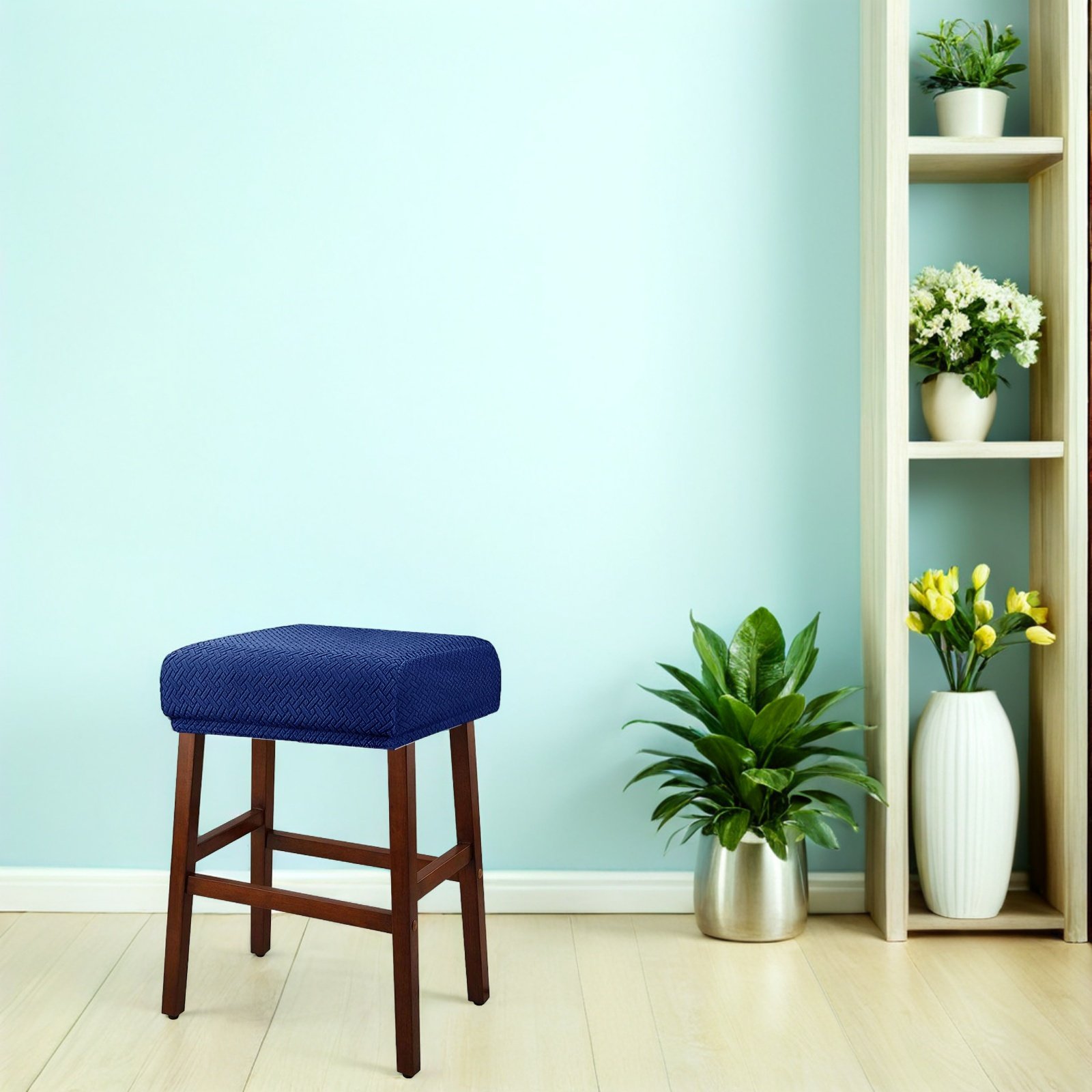 Rectangle Stool Cover Elastic  - Home Bar Stools review and price