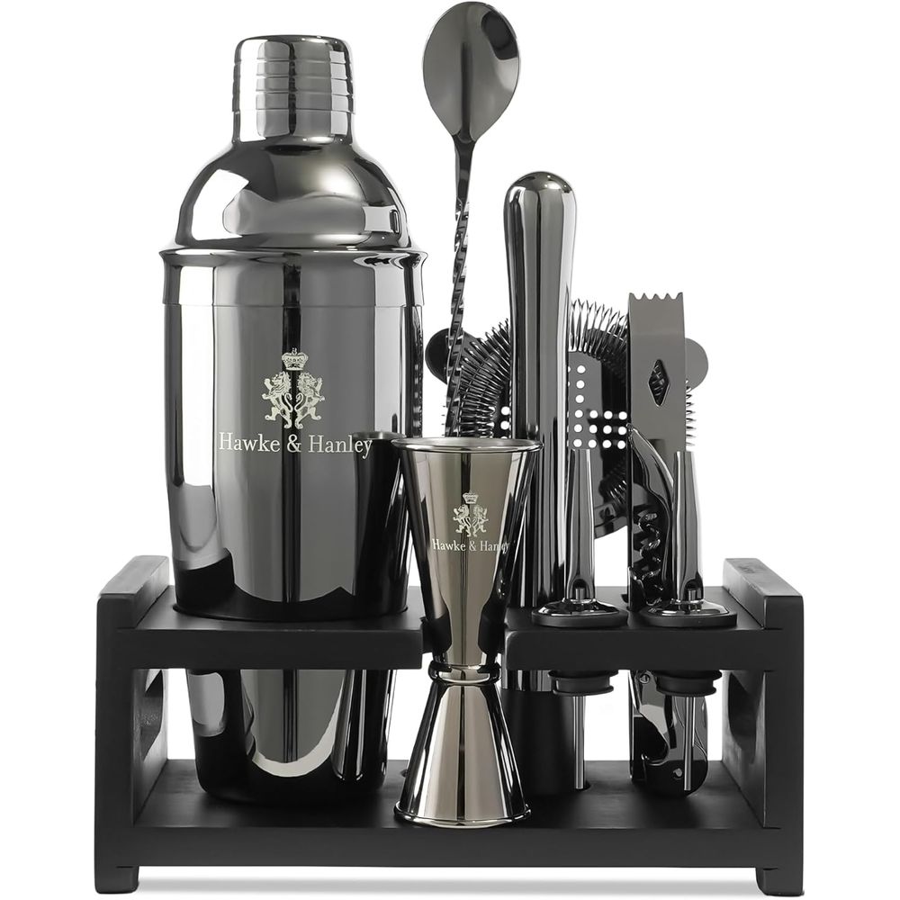 Cocktail Shaker Bar Set with i - Cocktail Recipe Book review and price