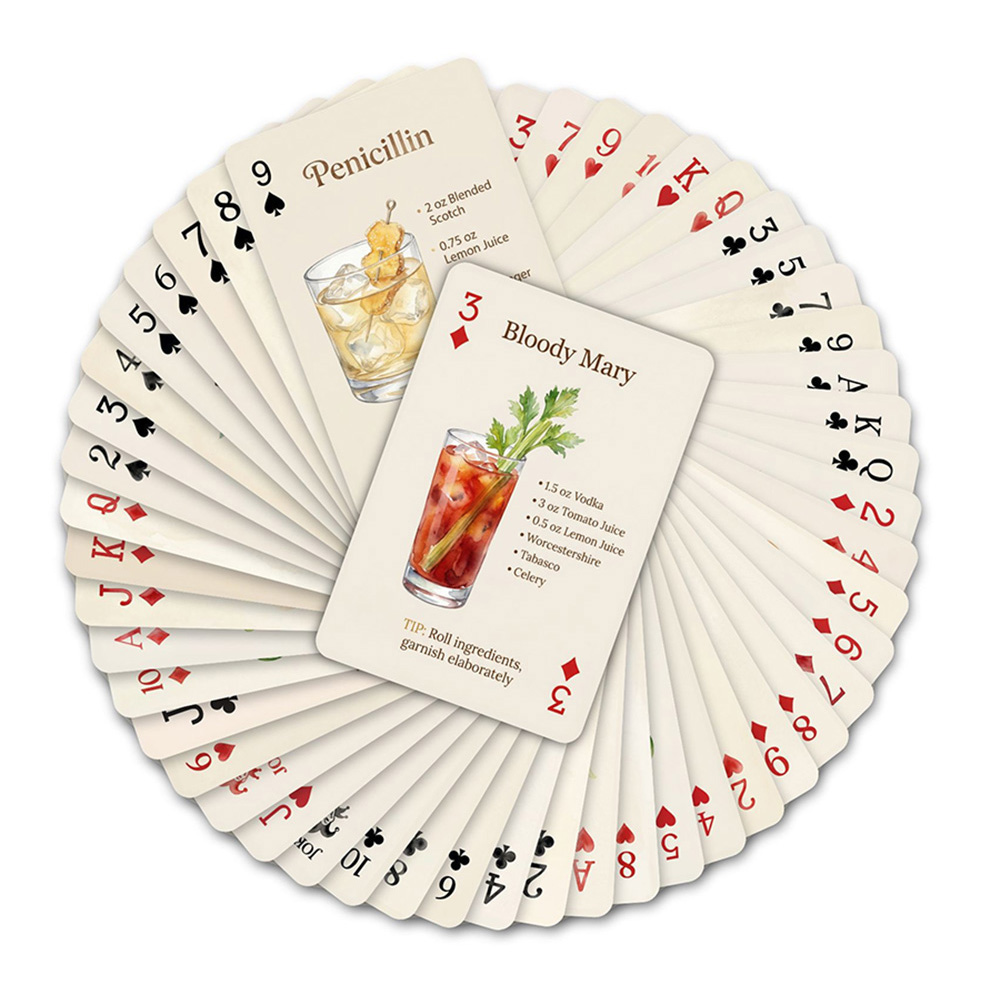 54pcs Cocktail Recipes Playing - Cocktail Recipe Book review and price