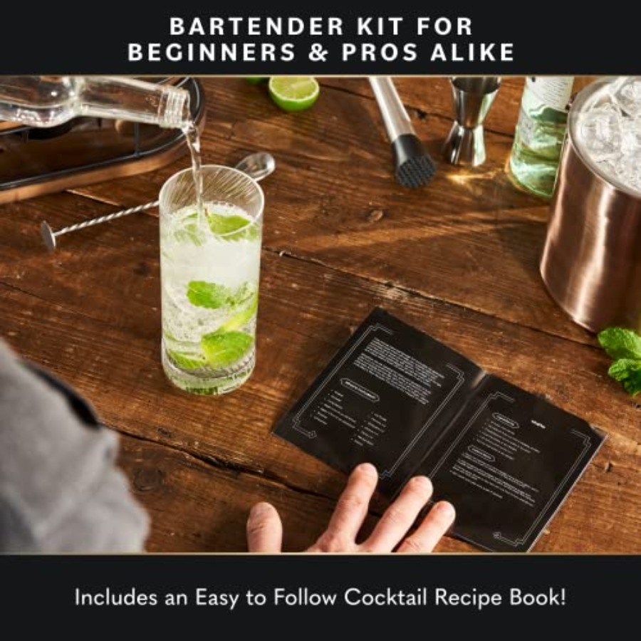 Bartender Kit - 22-Piece Cockt - Cocktail Recipe Book review and price