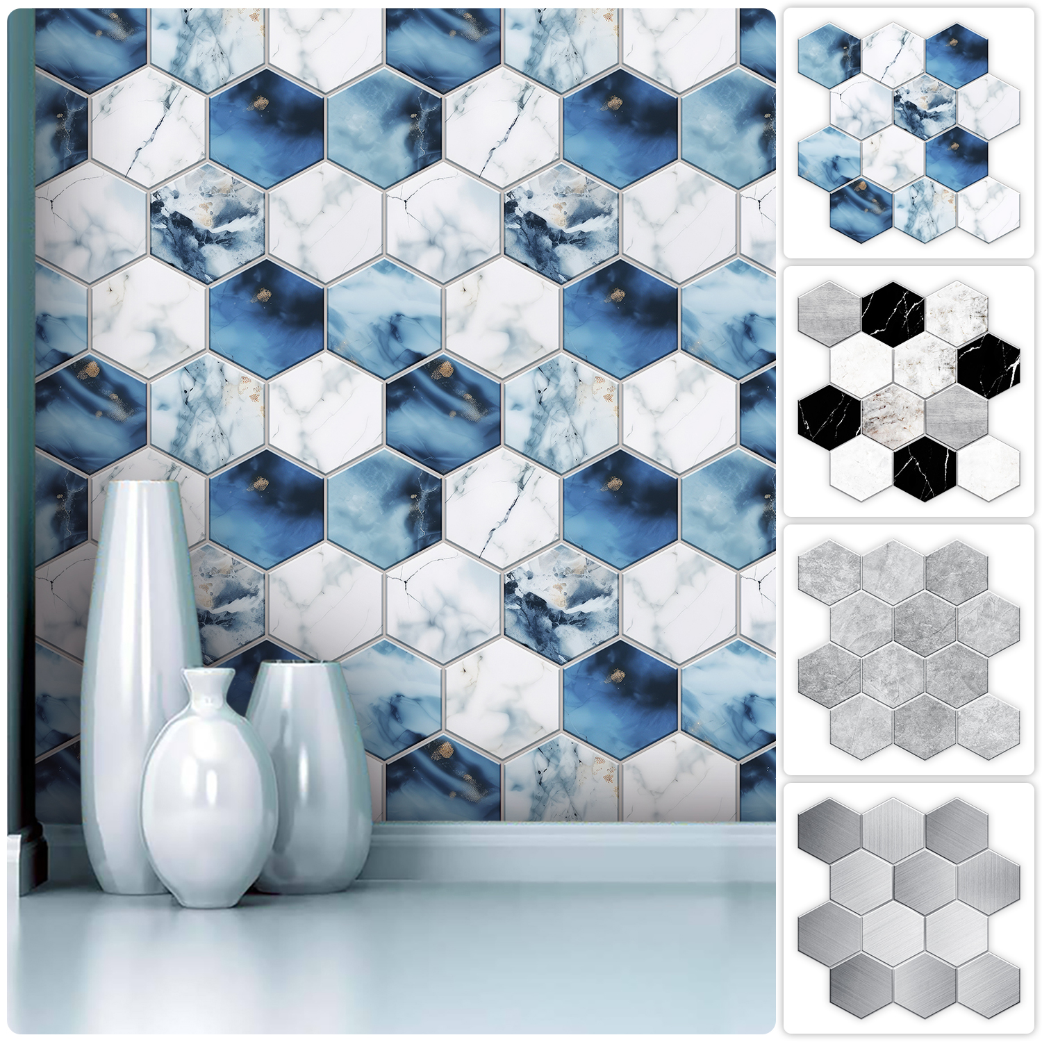 5 Styles Flat Hexagon Marble E - Home Bar Sink review and price