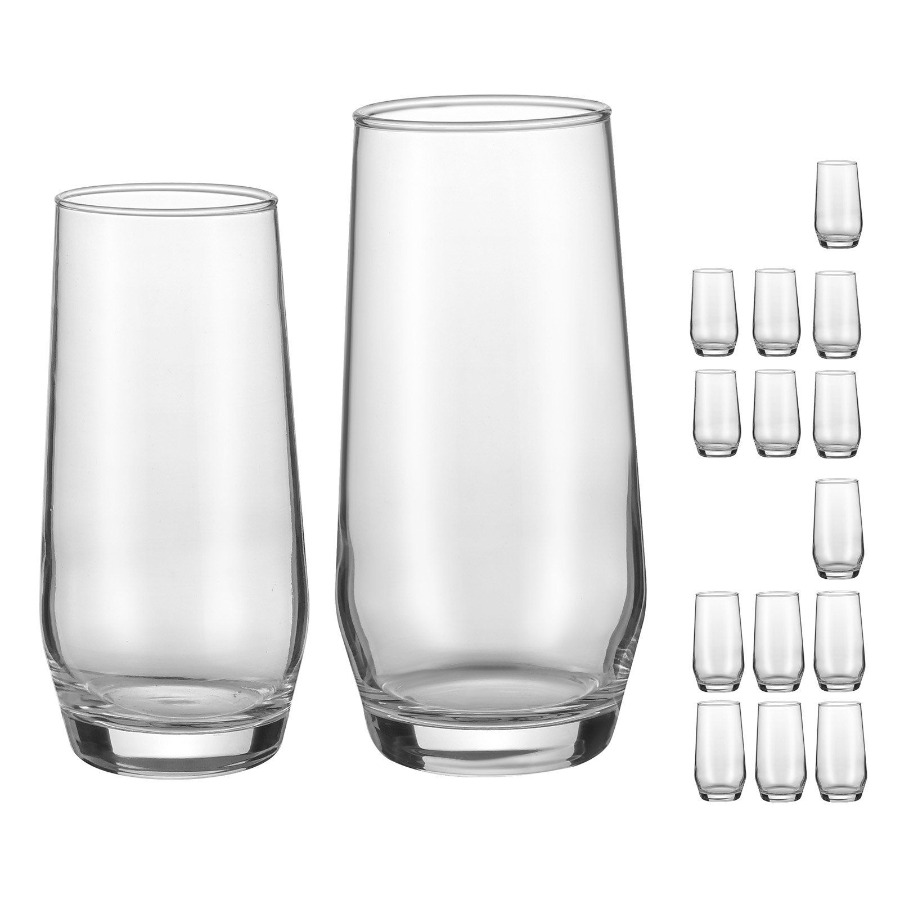 Drinking Glasses Set, 16-Piece - Highball Glass Set review and price