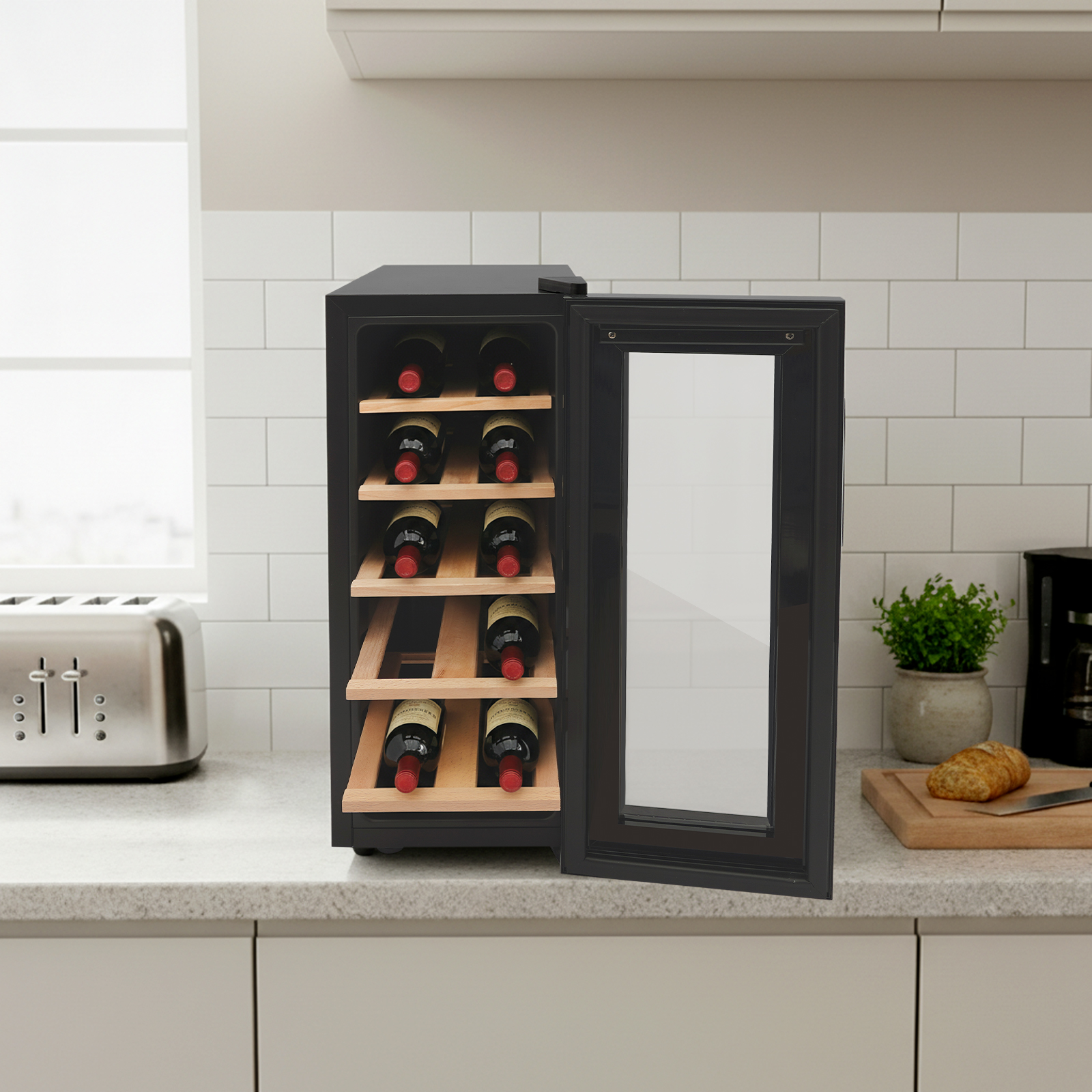 12 Bottle Wine Fridge, Freesta - Home Bar And Fridge review and price