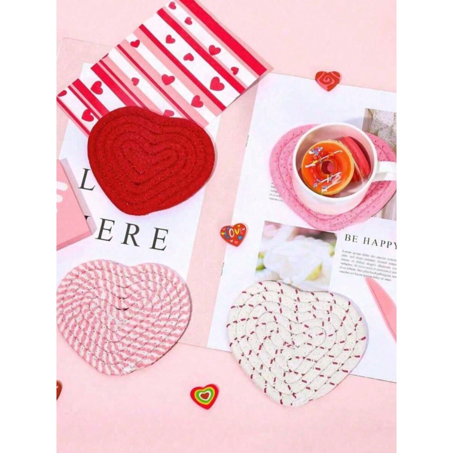 4pcs Valentine's Day Heart Sha - Home Bar Shelf review and price