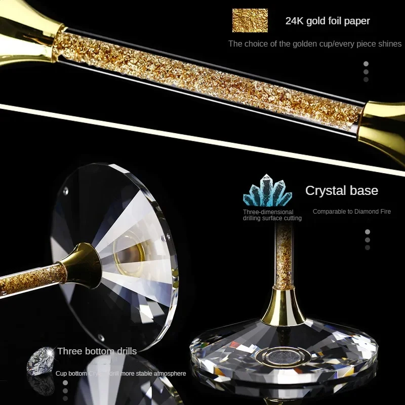 420ml Gold crystal red wine gl - Highball Glass Set review and price