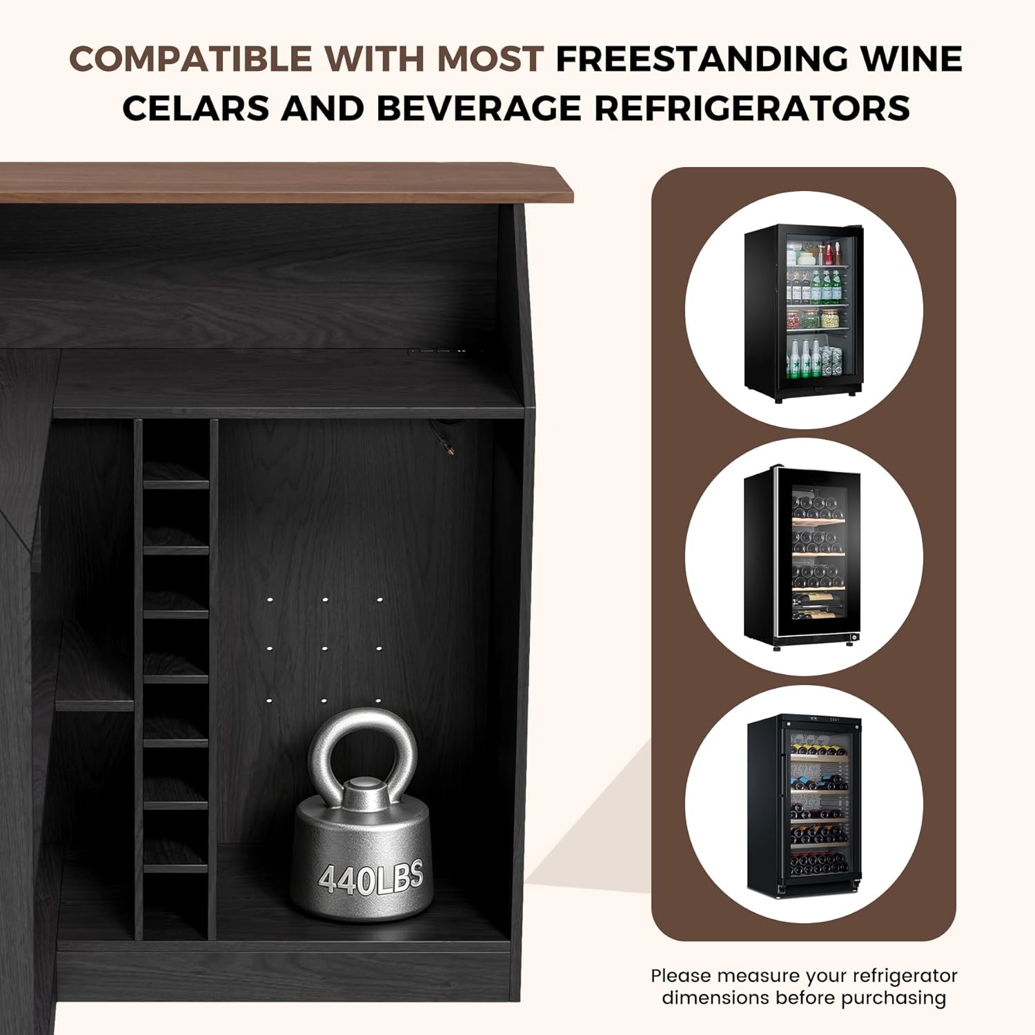 L Shaped Home Bar Unit With Fr - Home Bar And Fridge review and price