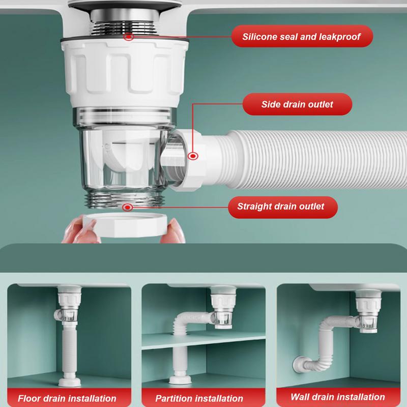 Telescoping Anti-odor Drain Pi - Home Bar Sink review and price