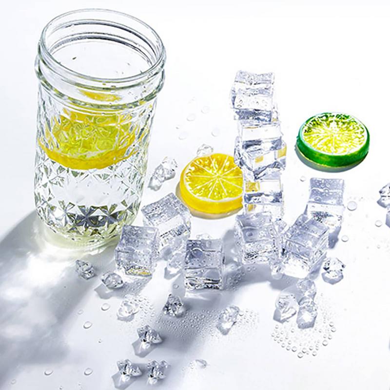 50PCS 3D Acrylic Fake Ice Cube - Ice Mold Sphere review and price