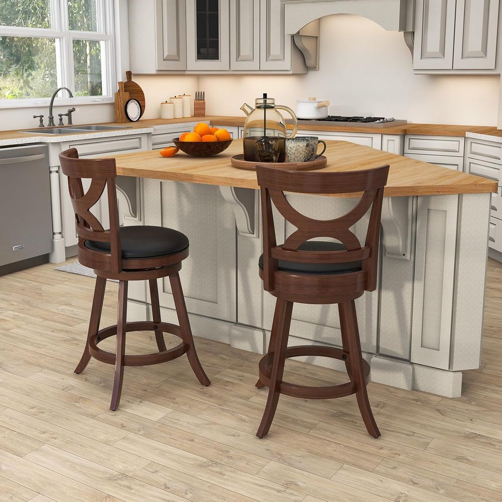 Bar Stools Set o 2, 24'' 360-D - Home Bar Stools review and price