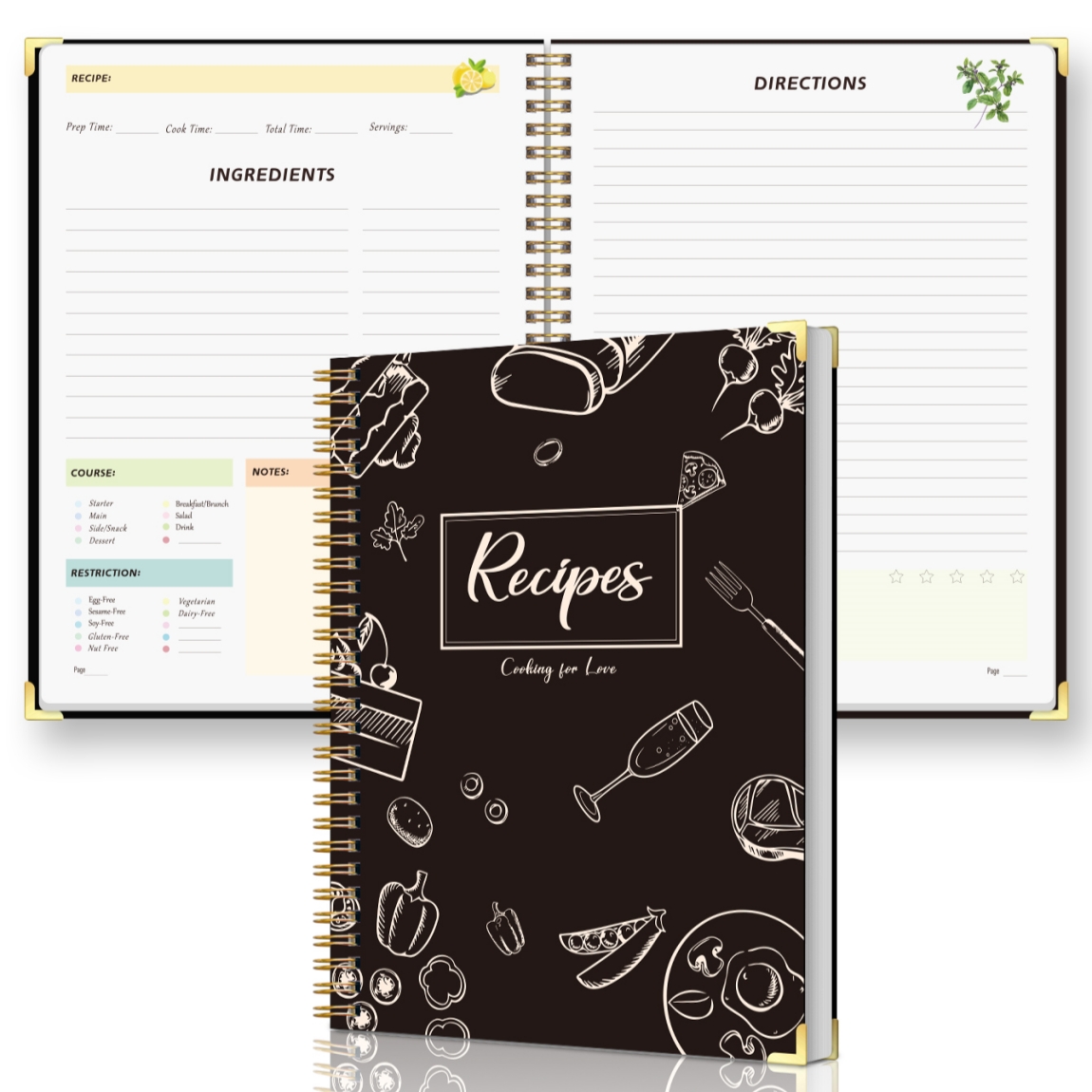 Recipe Journal Notebook with S - Cocktail Recipe Book review and price