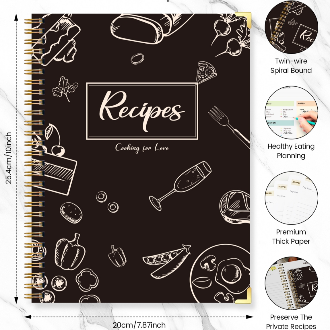Recipe Journal Notebook with S - Cocktail Recipe Book review and price