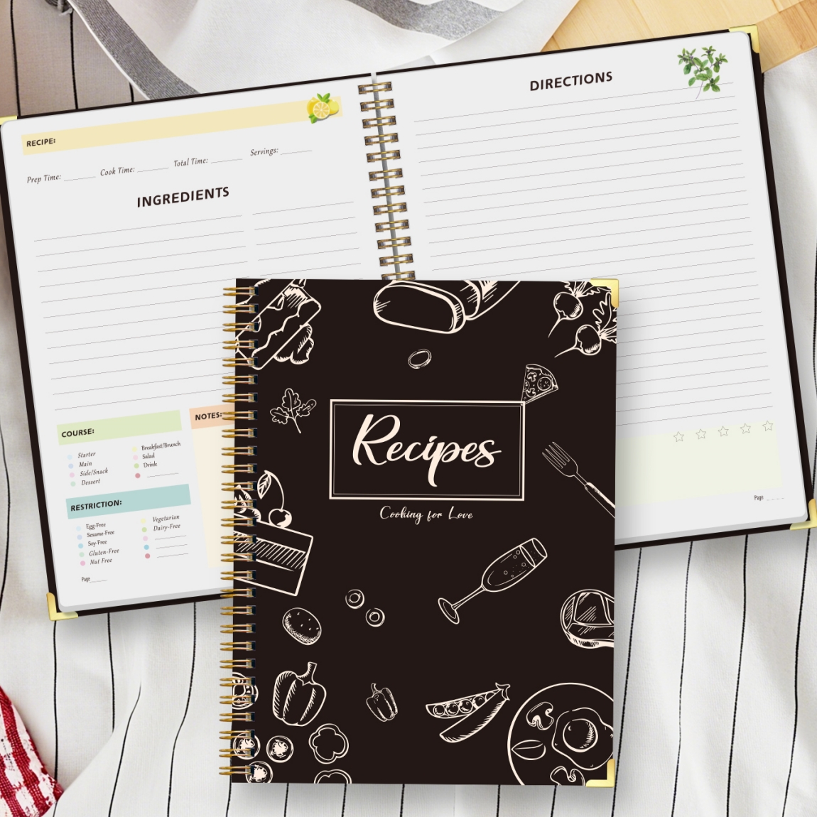 Recipe Journal Notebook with S - Cocktail Recipe Book review and price