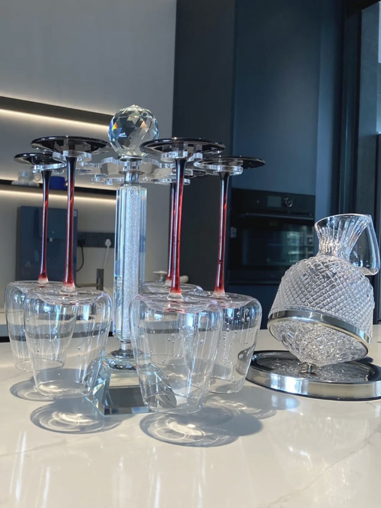 Burgundy Wine Glasses Crystal  - Highball Glass Set review and price