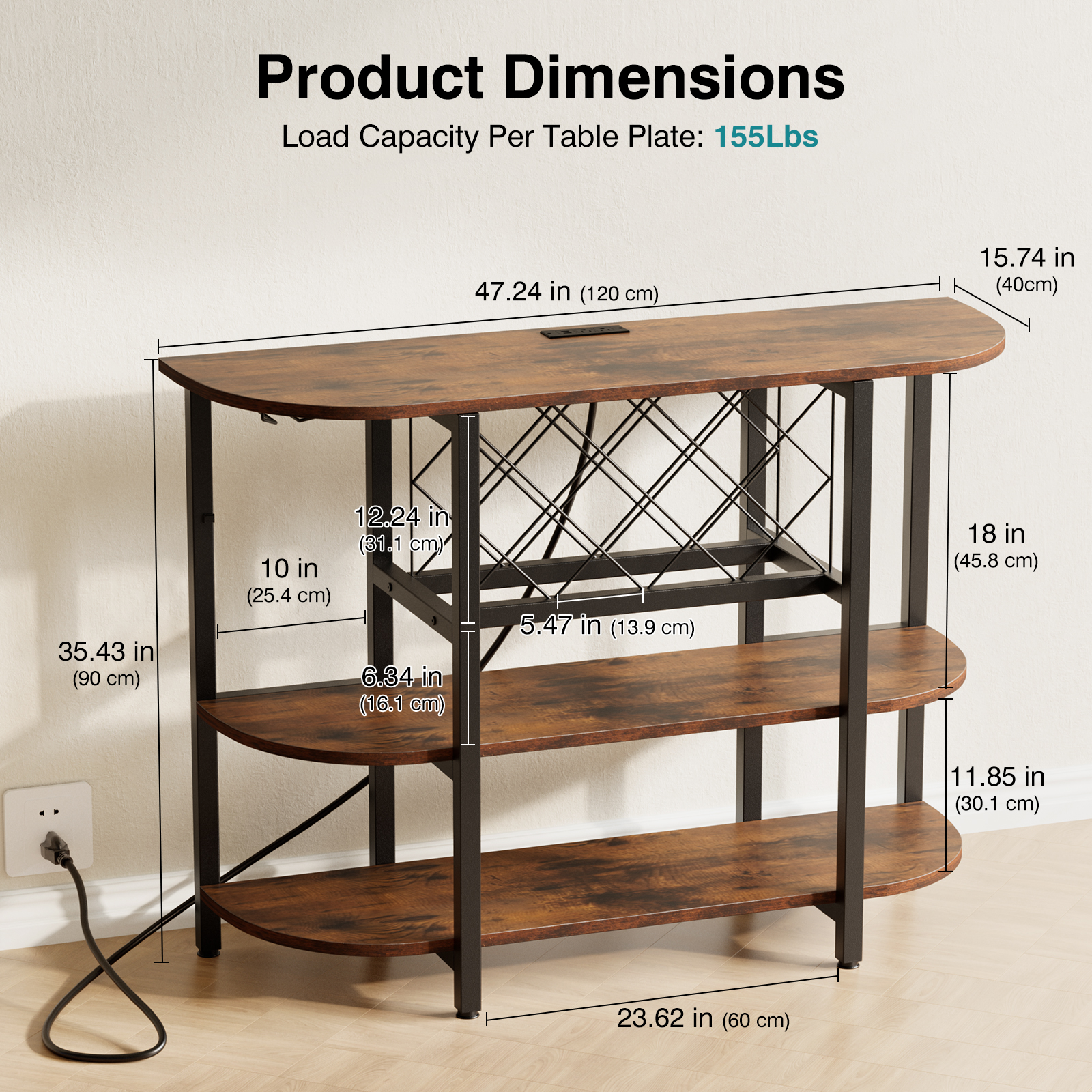 JHK LED Home Bar Cabinet with  - Home Bar And Cabinet review and price