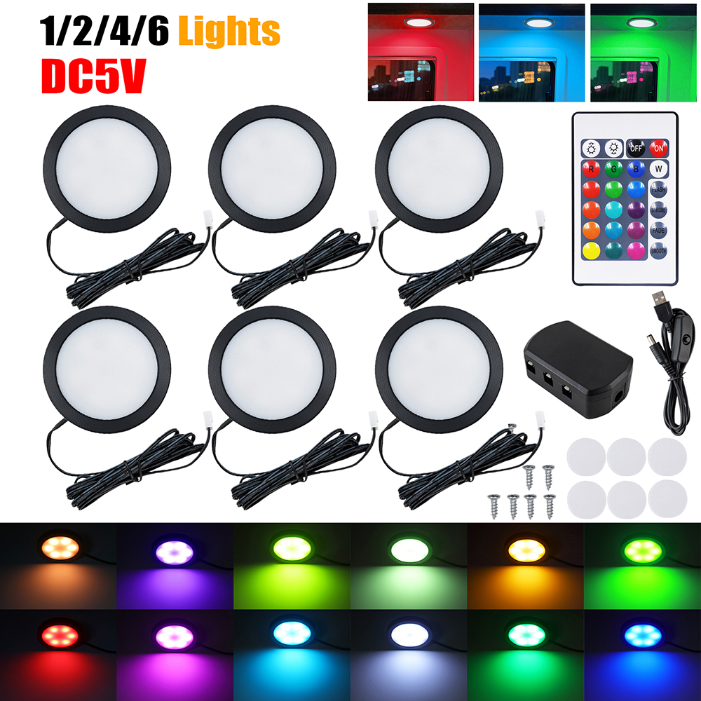 1/2/4/6 Lamp RGB LED Under Cab - Home Bar And Cabinet review and price