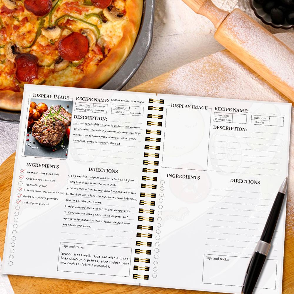 A5 Recipe Book with Full-Color - Cocktail Recipe Book review and price