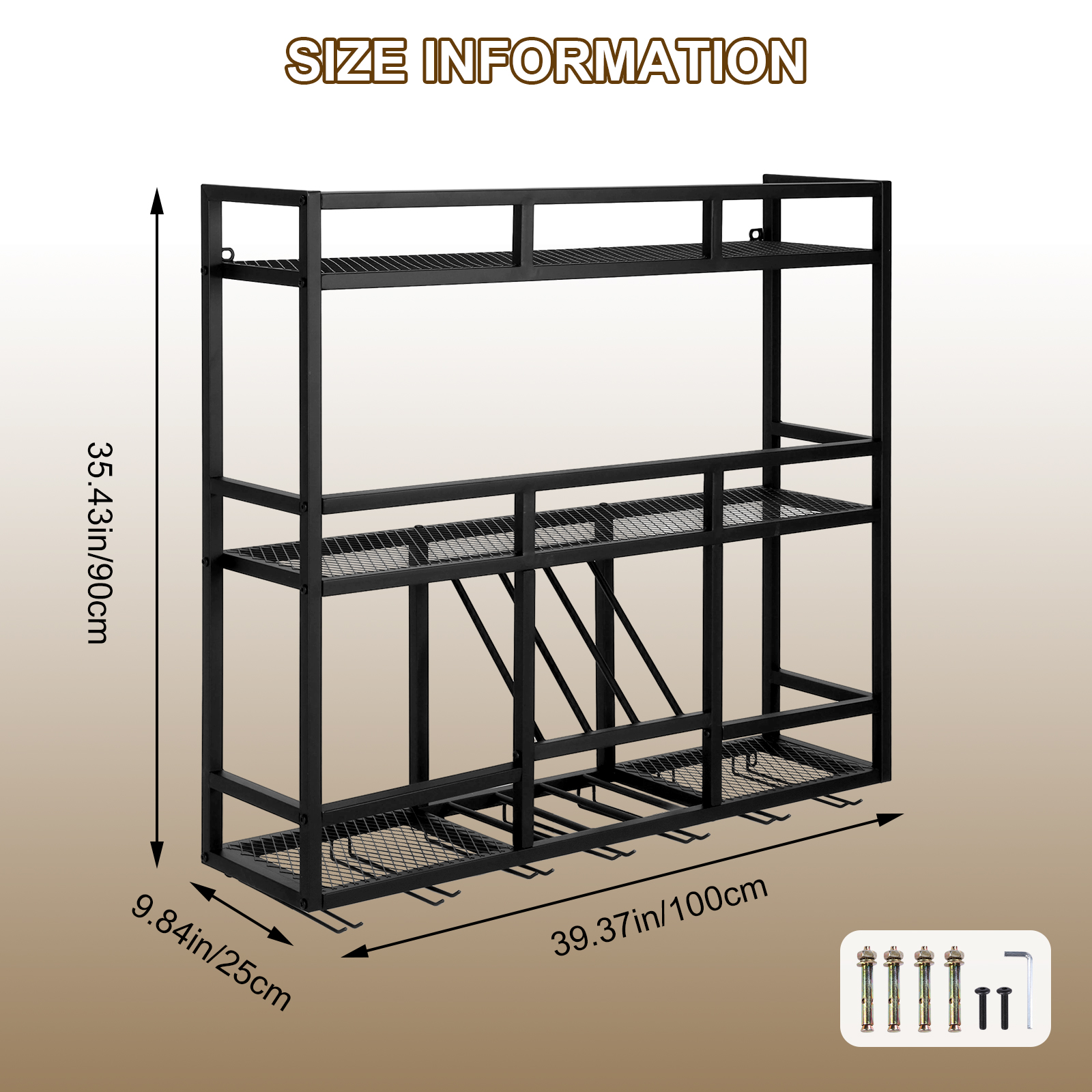 3 Tiers Bar Liquor Bottle Disp - Home Bar Shelf review and price