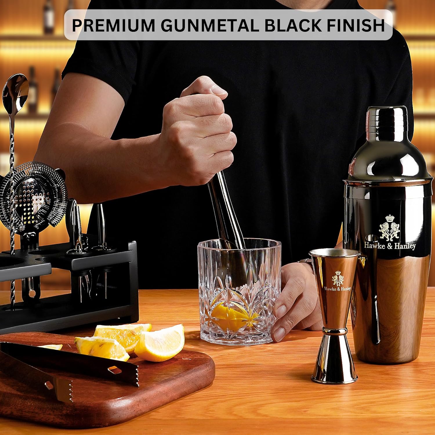 Cocktail Shaker Bar Set, 25 oz - Cocktail Recipe Book review and price