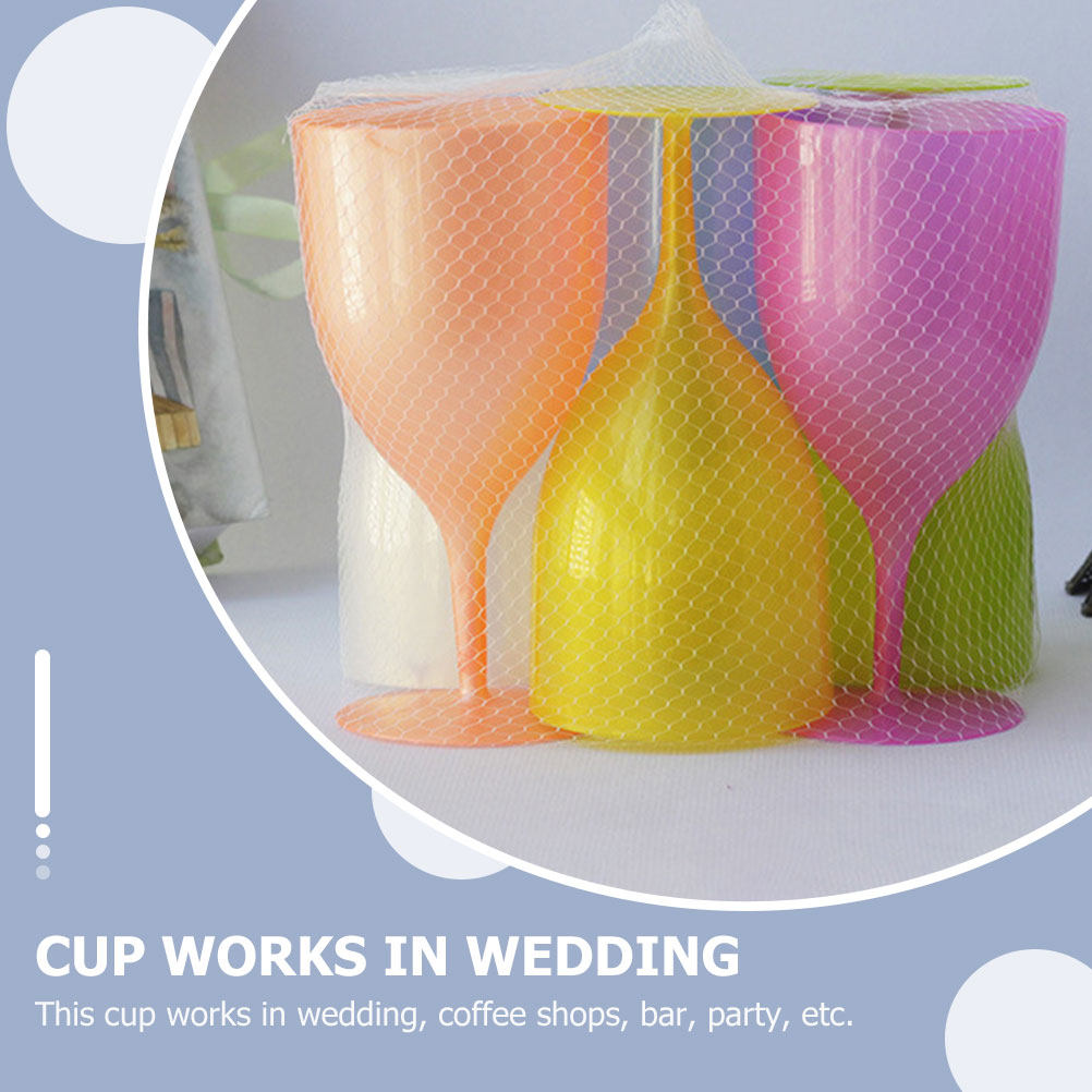 6Pcs Colorful Plastic Goblet S - Home Bar Set review and price