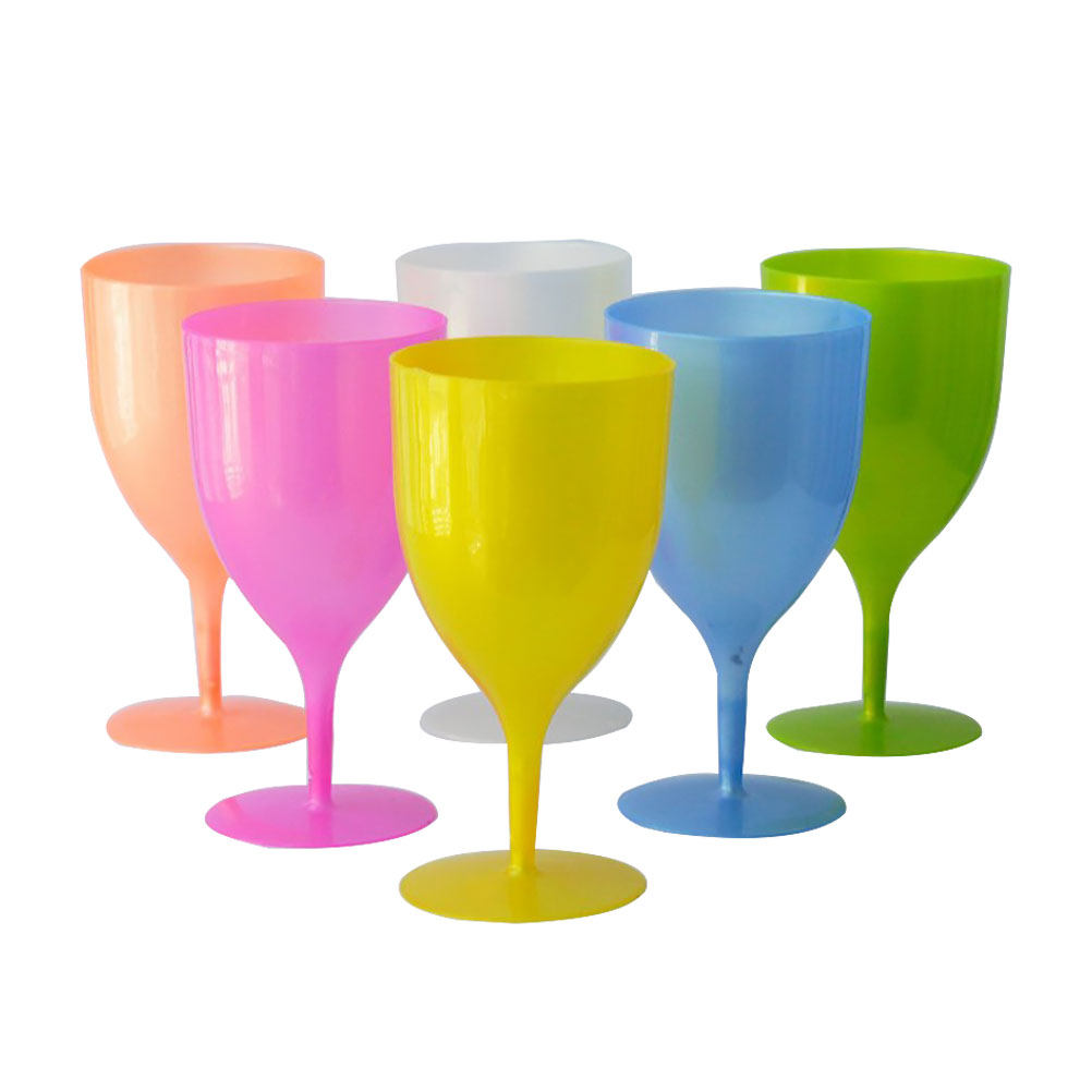 6Pcs Colorful Plastic Goblet S - Home Bar Set review and price