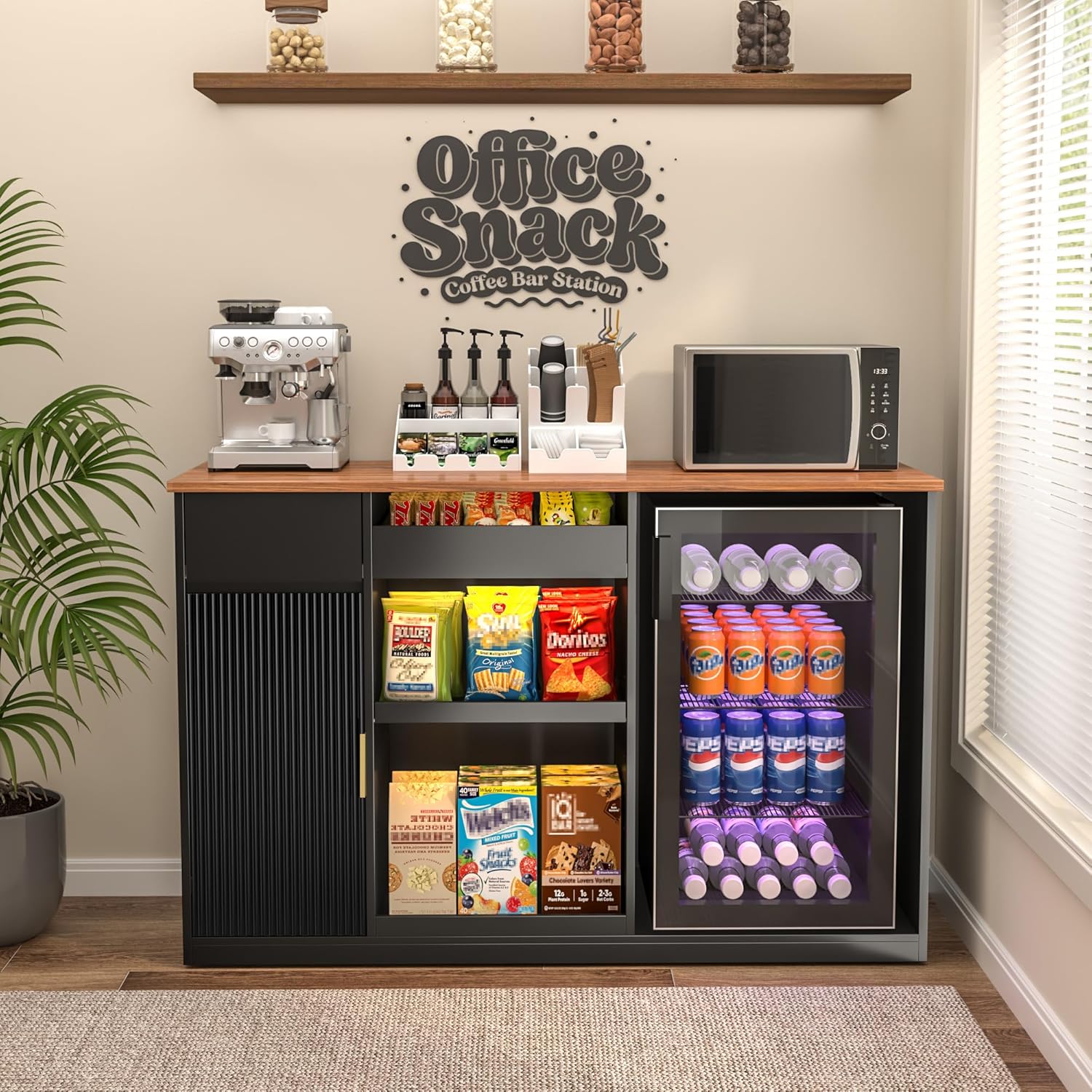 Snack Bar Cabinet with Fridge  - Home Bar And Fridge review and price