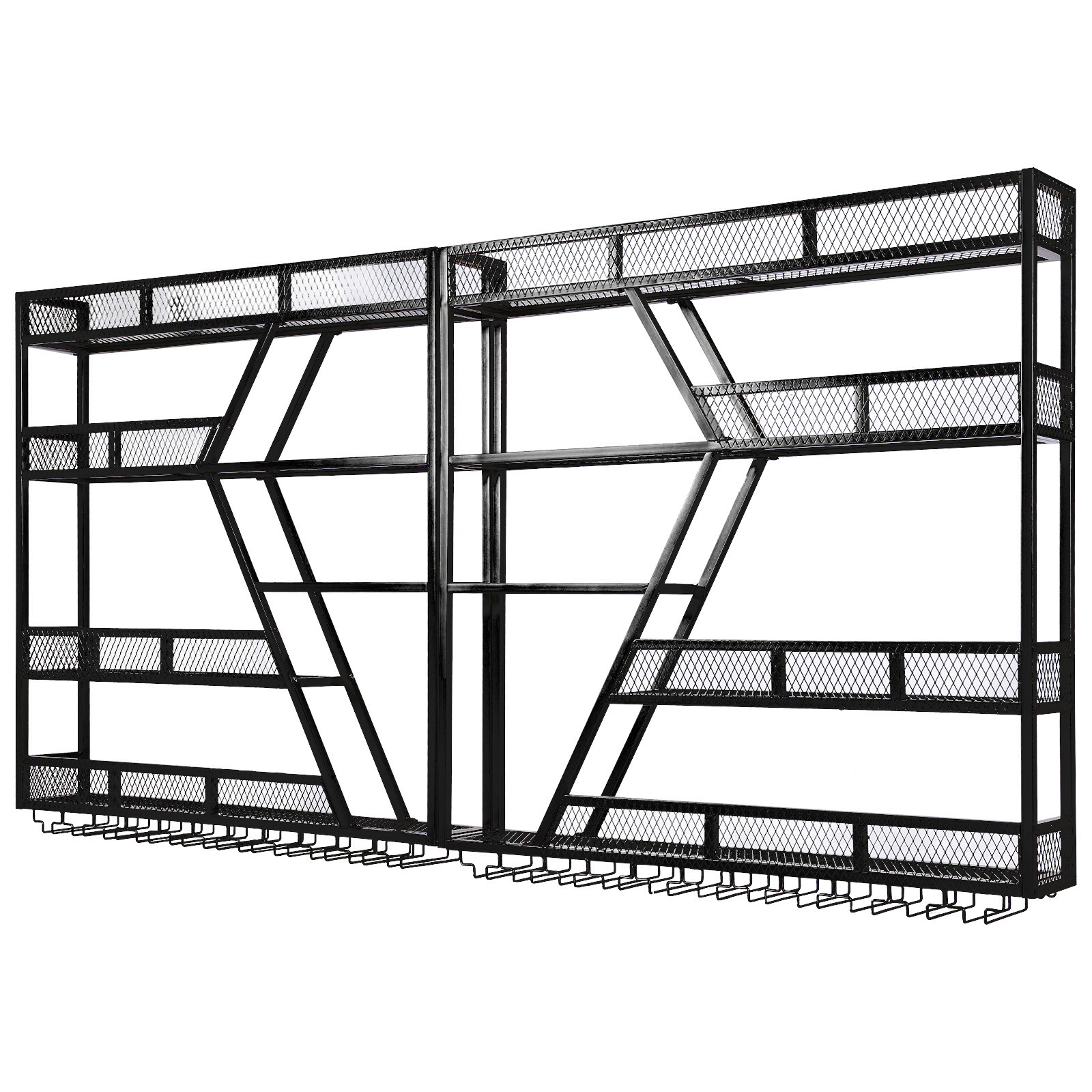 3/4 Tier Wall Mounted Bar Shel - Home Bar Shelf review and price