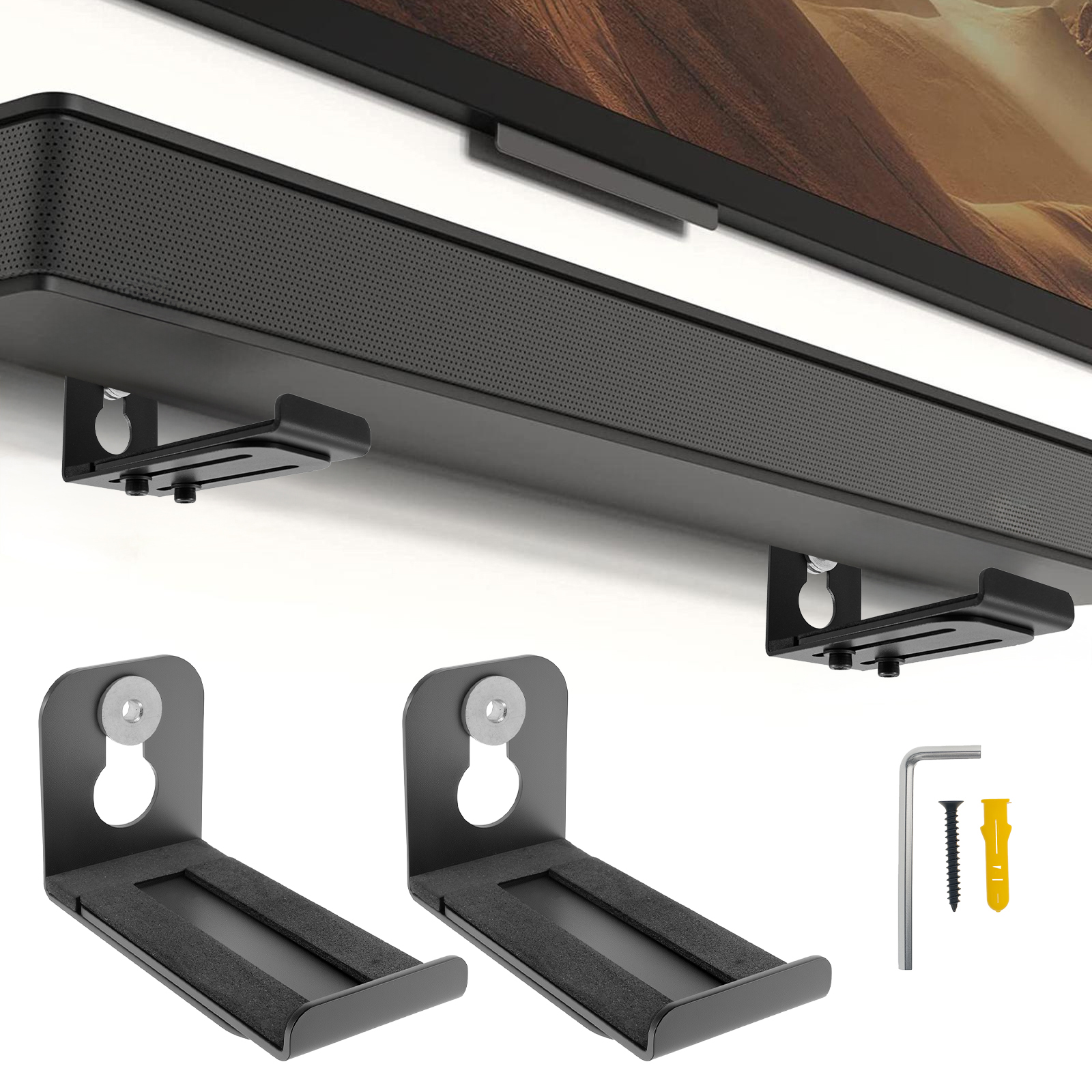 2Pcs Soundbar Speaker Stands W - Home Bar Set review and price