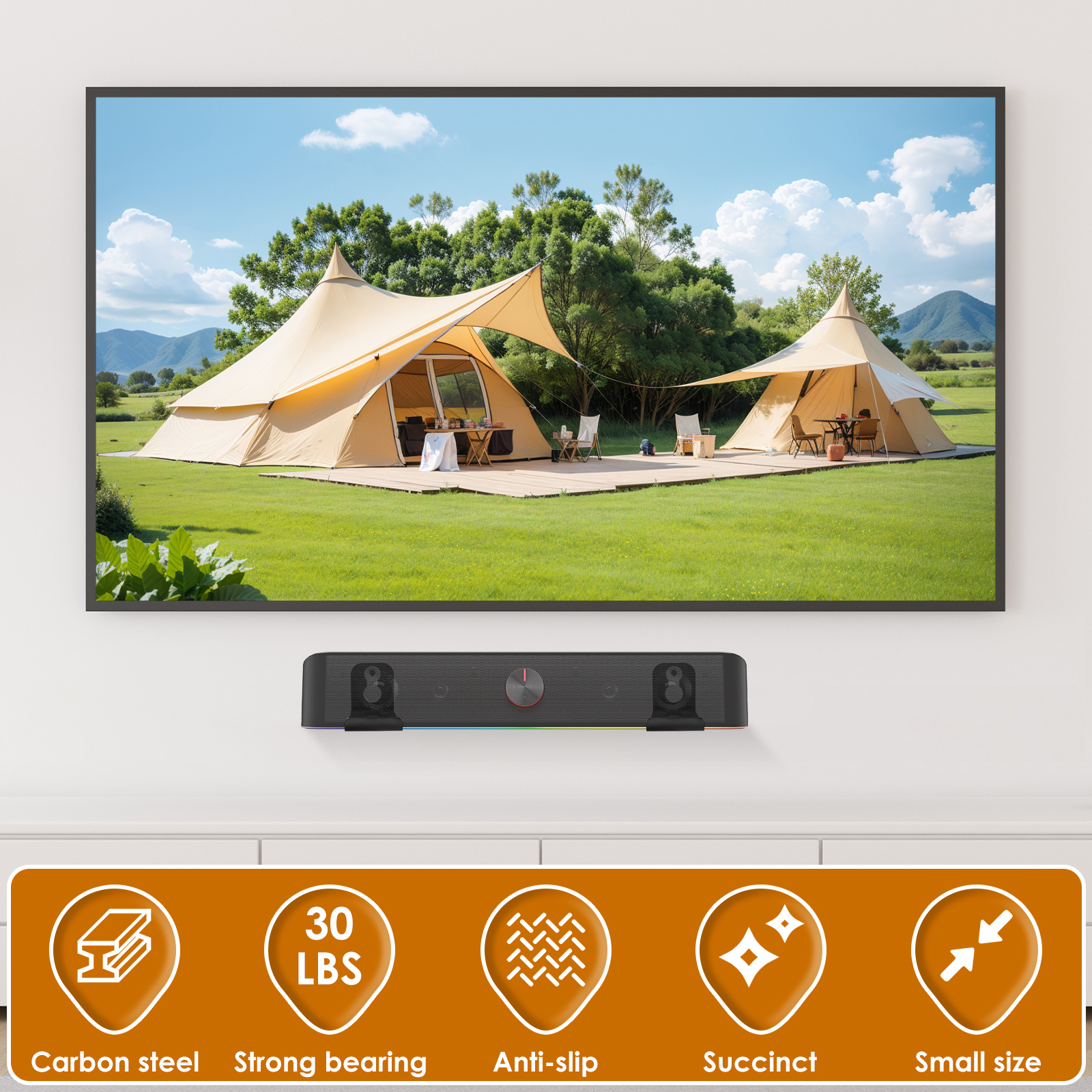 2Pcs Soundbar Speaker Stands W - Home Bar Set review and price