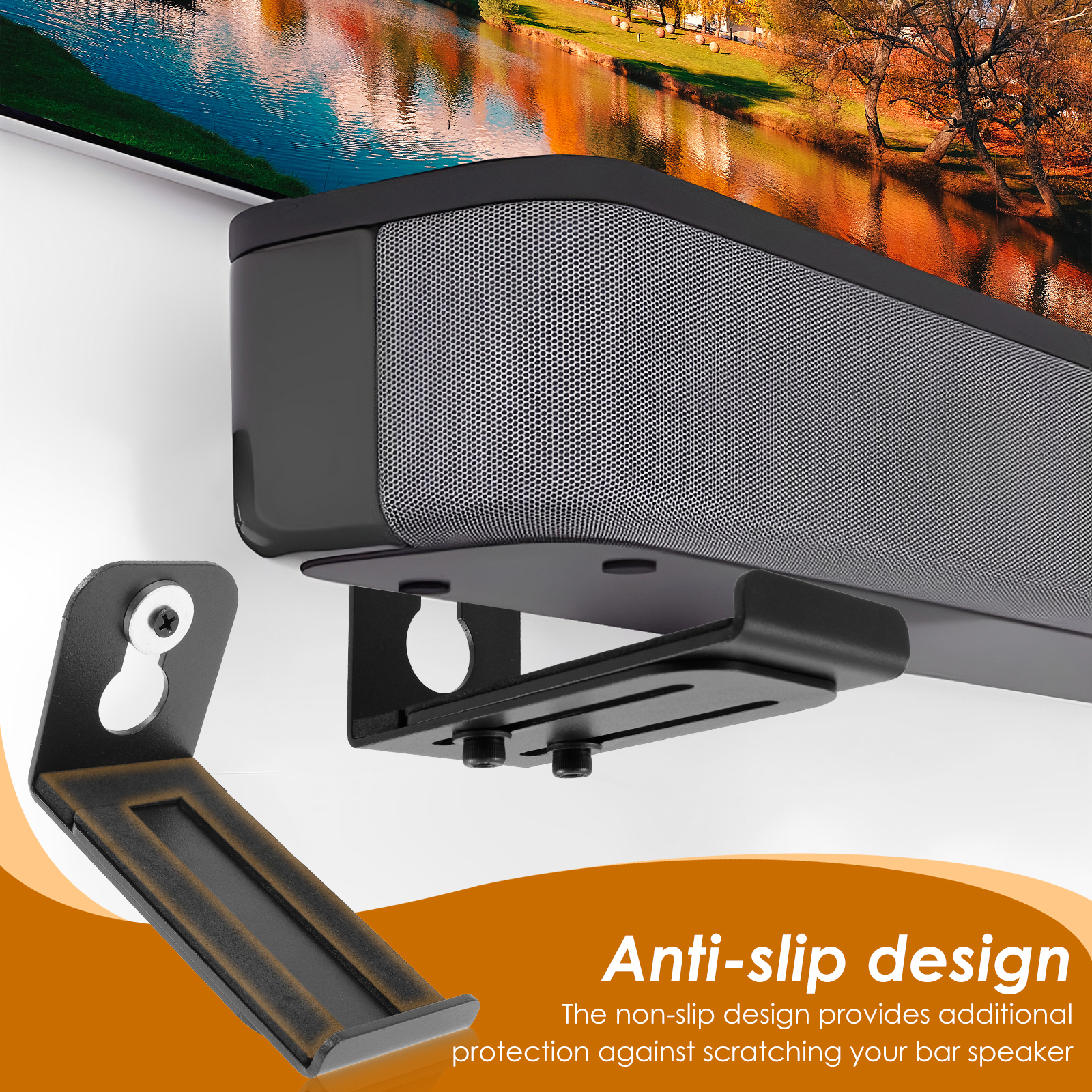 2Pcs Soundbar Speaker Stands W - Home Bar Set review and price