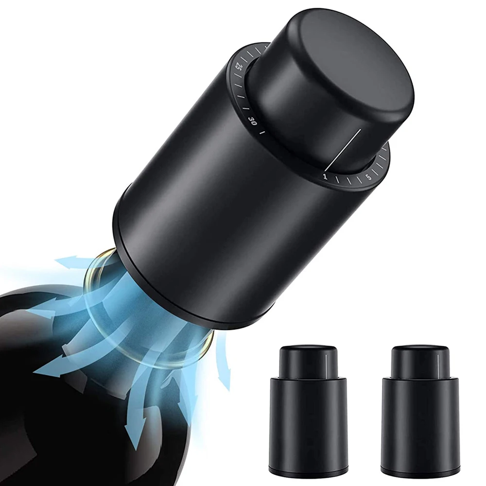 Vacuum Wine Bottle Cap Stopper - Wine Preservation Pump review and price