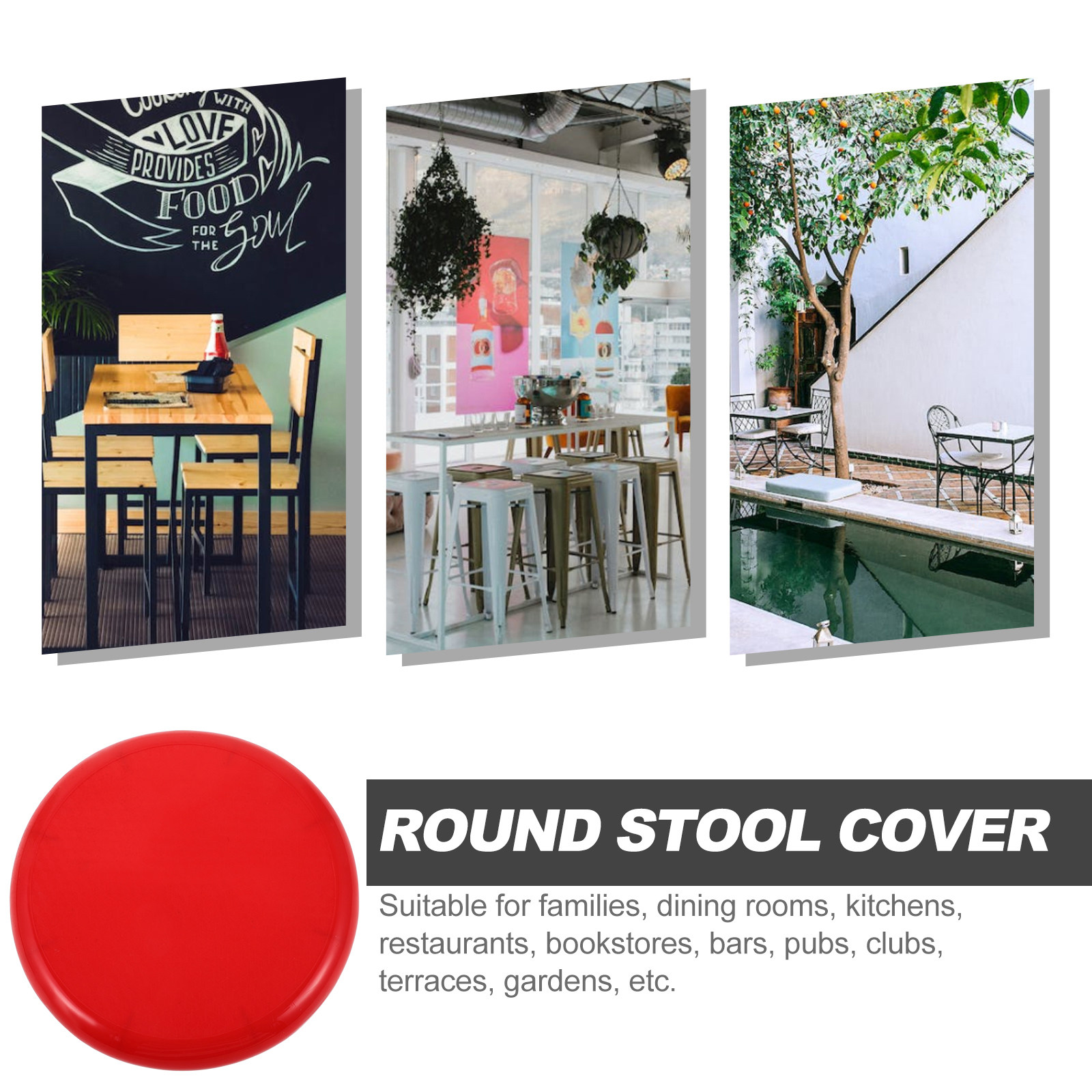 Plastic Round Stool Seat Repla - Home Bar Stools review and price