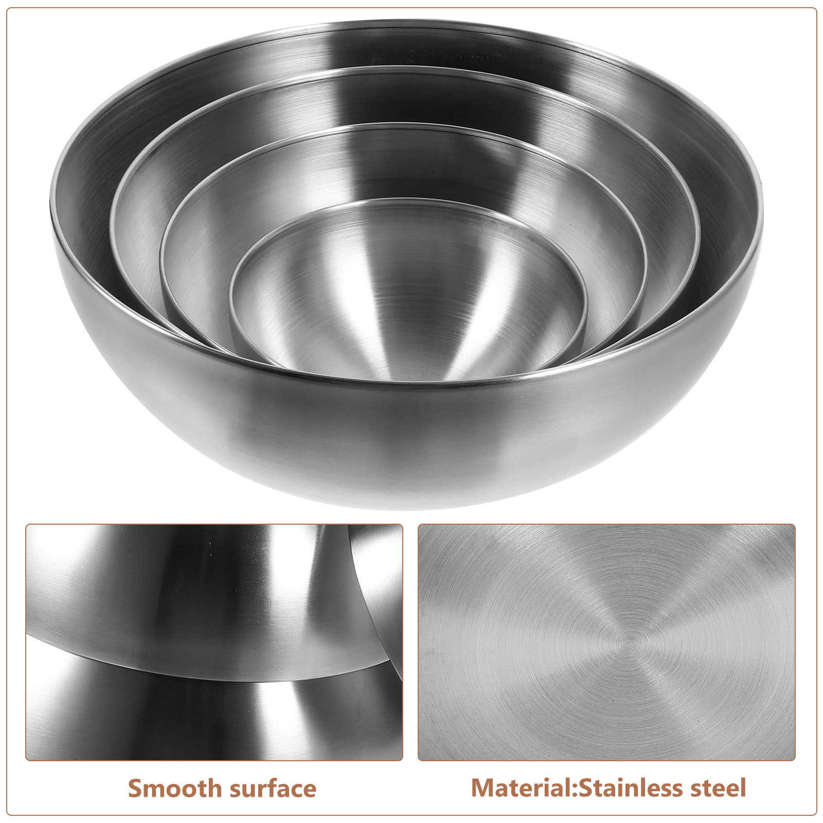 4Pcs Stainless Steel Bowl Set  - Home Bar Set review and price