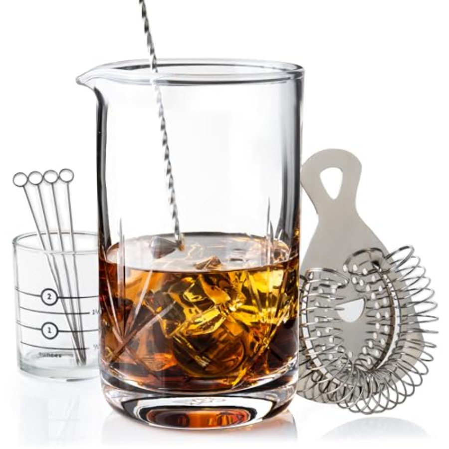 Cocktail Mixing Glass, Old Fas - Home Bar Set review and price