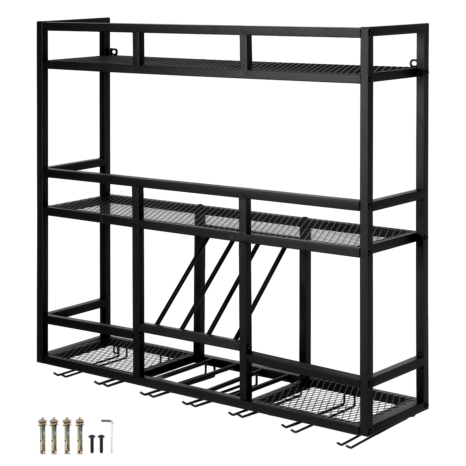3 Tiers Wall Mounted Wine Rack - Home Bar Shelf review and price
