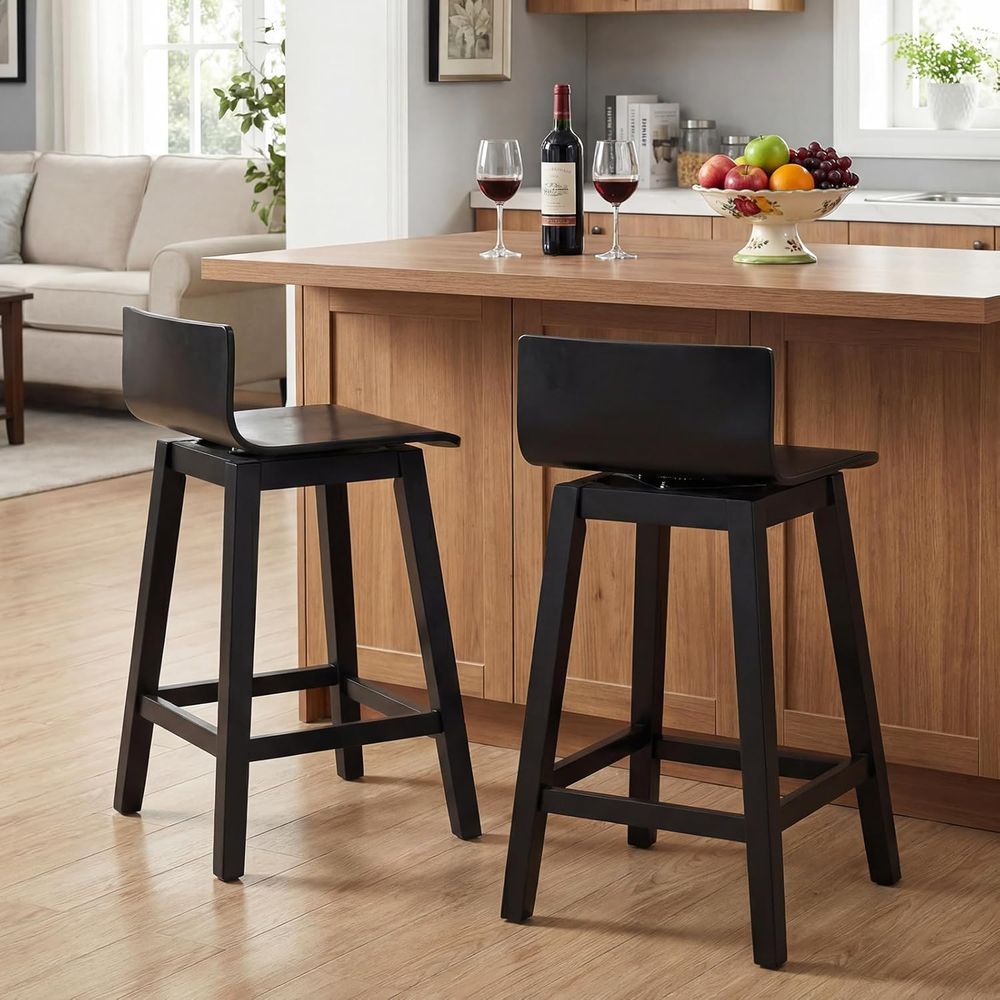Swivel Solid Wood Bar Stools S - Home Bar Stools review and price
