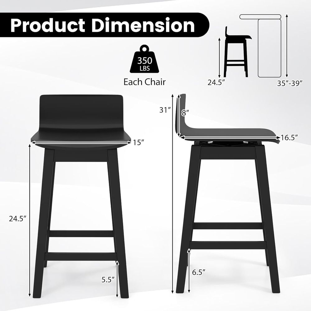 Swivel Solid Wood Bar Stools S - Home Bar Stools review and price