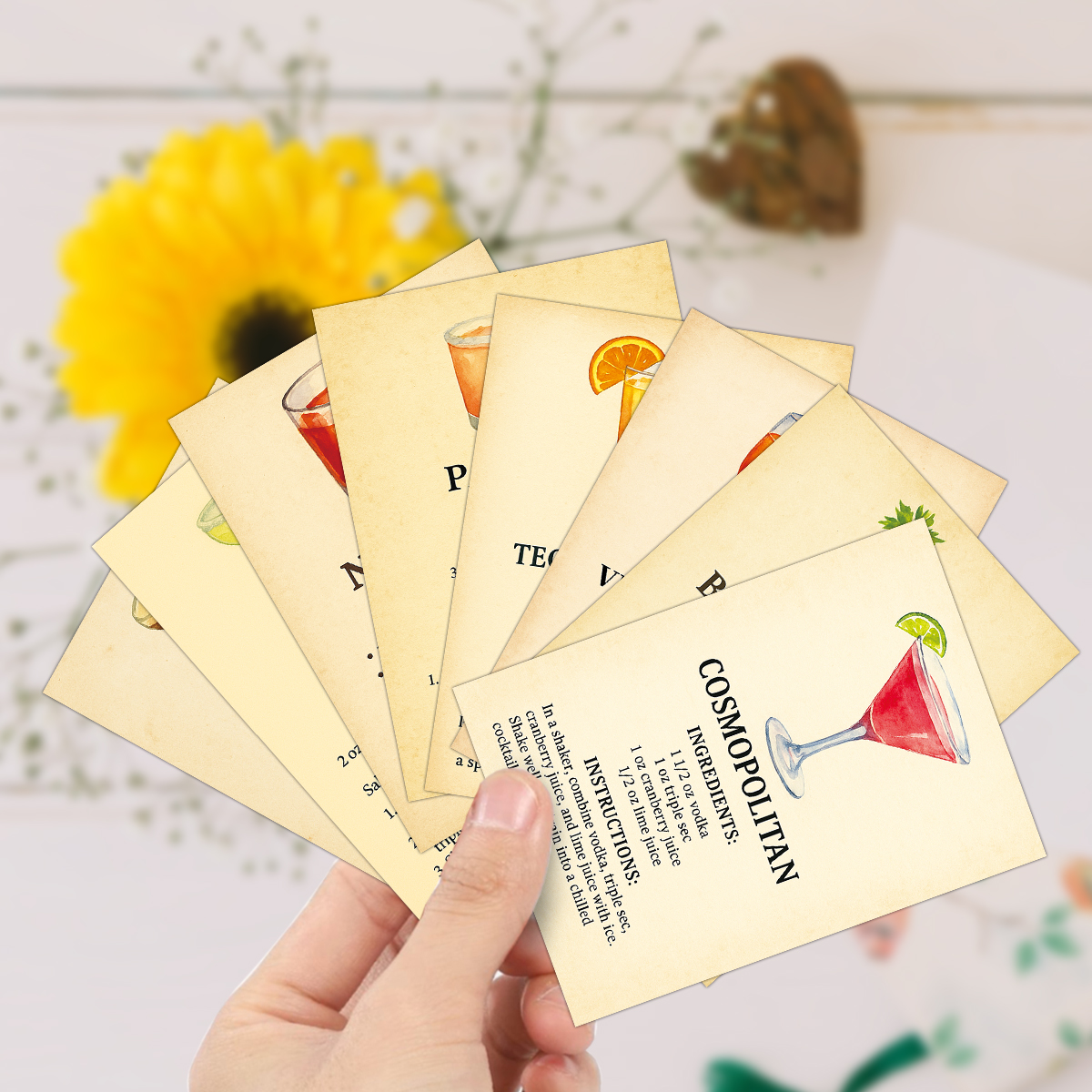20pcs Cocktail Ingredients Rec - Cocktail Recipe Book review and price